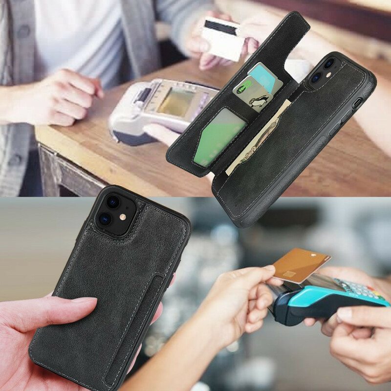 Kuori iPhone 11 Korttitelineen Teline Ja Kaulanauha