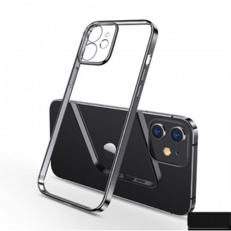 Kuori iPhone 11 Läpinäkyvät Metallityyliset Reunat Sulada
