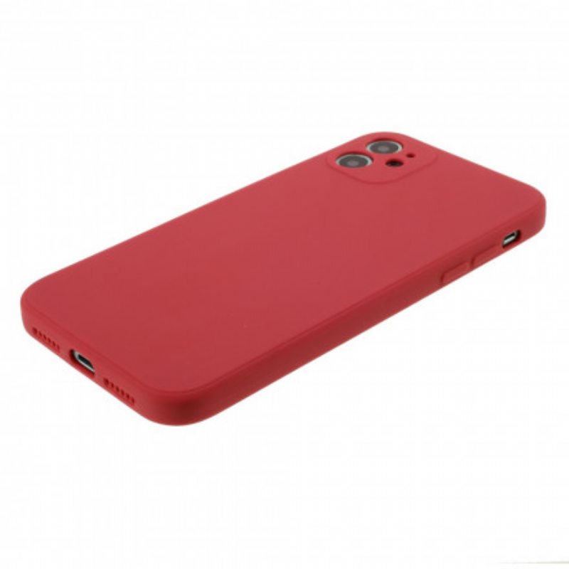 Kuori iPhone 11 Silikonimatto Puhdas Väri