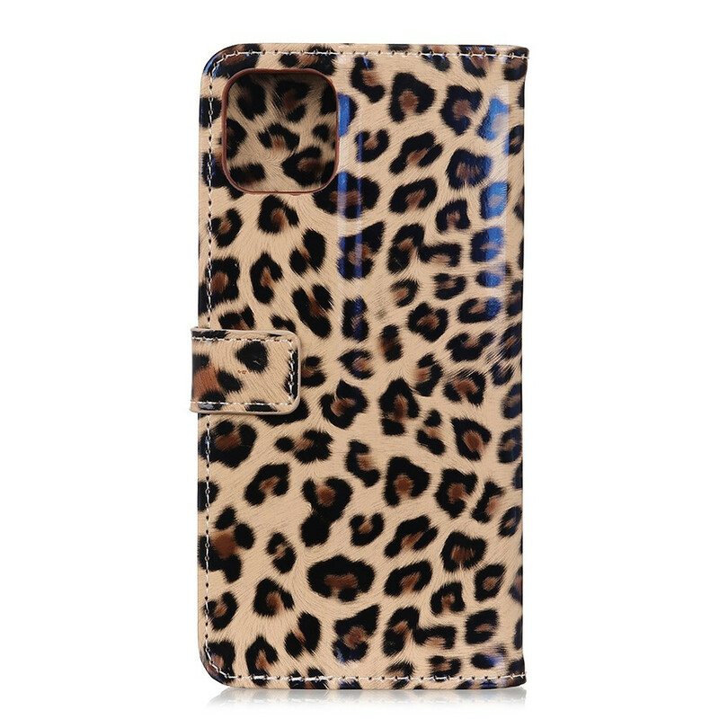 Nahkakotelo iPhone 11 Leopardi