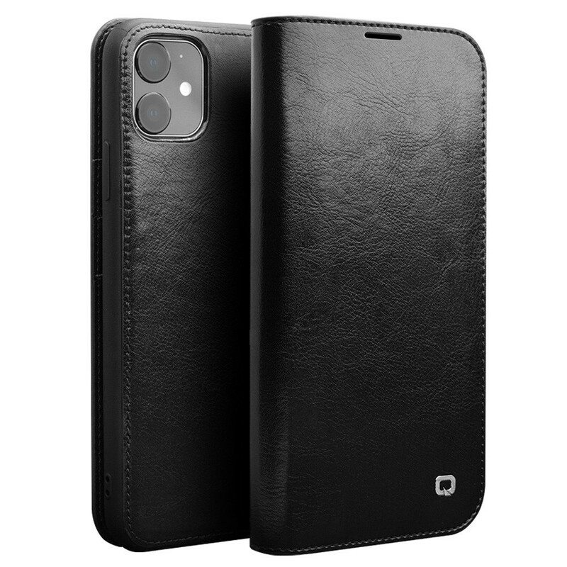 Puhelinkuoret iPhone 11 Kotelot Flip Aito Qialino Nahka