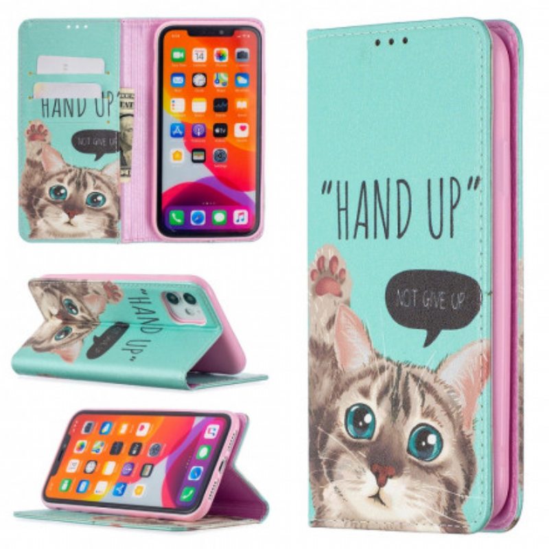 Puhelinkuoret iPhone 11 Kotelot Flip Käsi Ylös