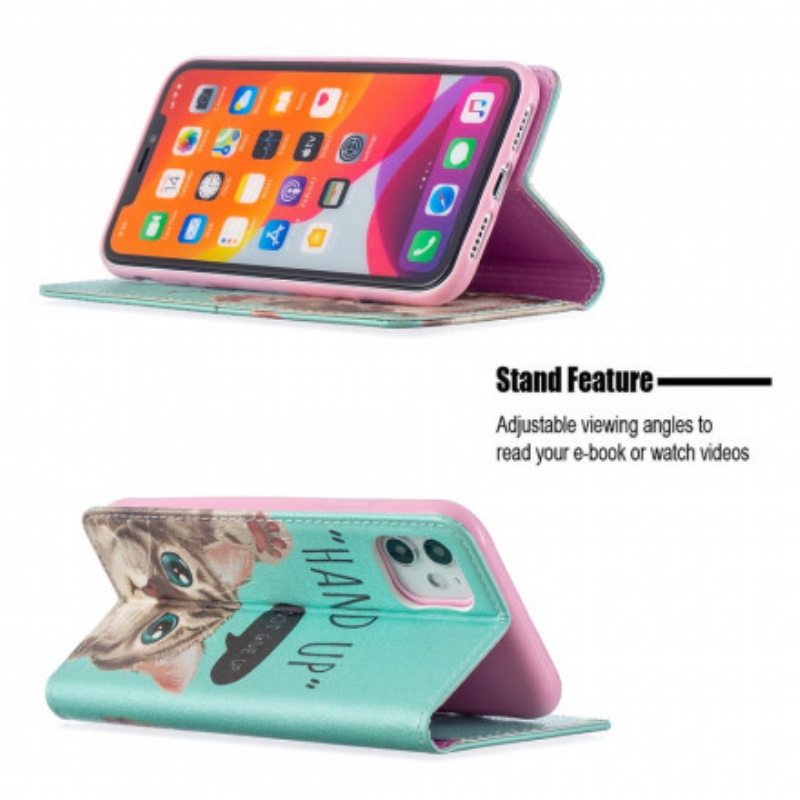 Puhelinkuoret iPhone 11 Kotelot Flip Käsi Ylös