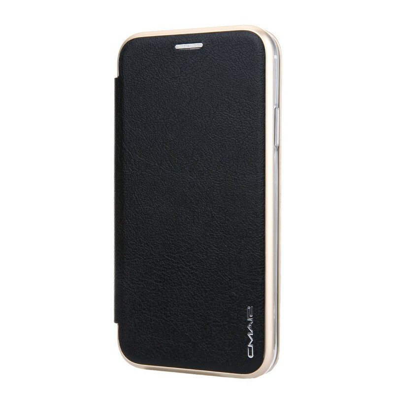 Puhelinkuoret iPhone 11 Kotelot Flip Keinonahka Metalliset Reunat