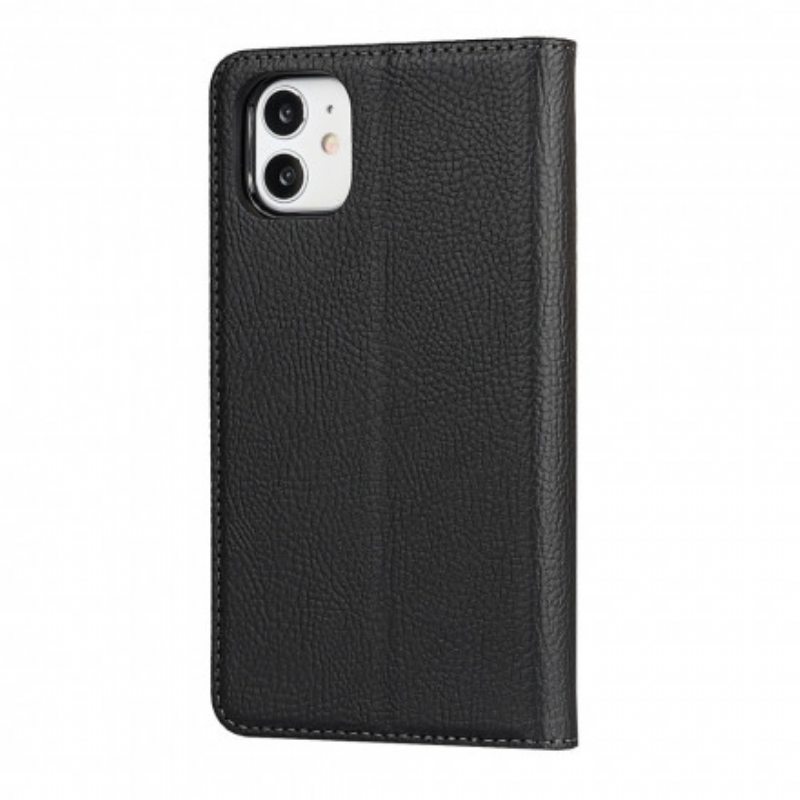 Puhelinkuoret iPhone 11 Suojaketju Kuori Kotelot Flip Aito Litchi-nahkahihna