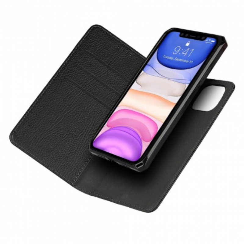 Puhelinkuoret iPhone 11 Suojaketju Kuori Kotelot Flip Aito Litchi-nahkahihna