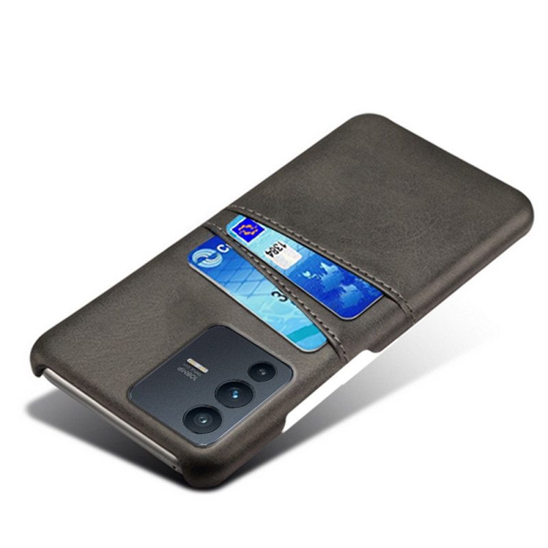 Kuori Vivo V23 5G Kaksinkertainen Korttikotelo