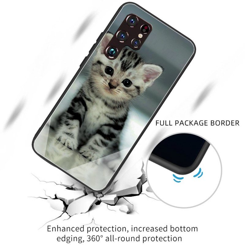 Kuori Samsung Galaxy S22 Ultra 5G Kitten Karkaistu Lasi