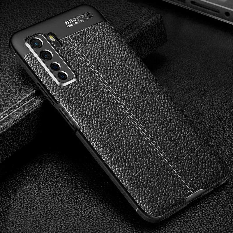 Case Huawei P40 Lite 5G Litsi-nahan Rakenne