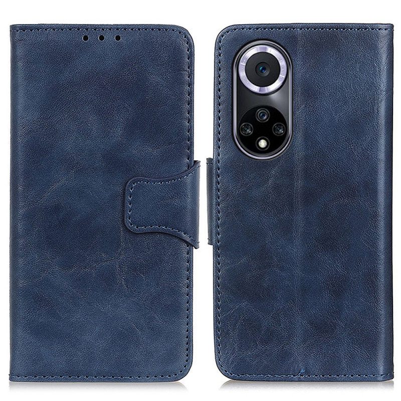 Flip Case Huawei Nova 9 Halkaistu Nahkainen Käännettävä Lukko