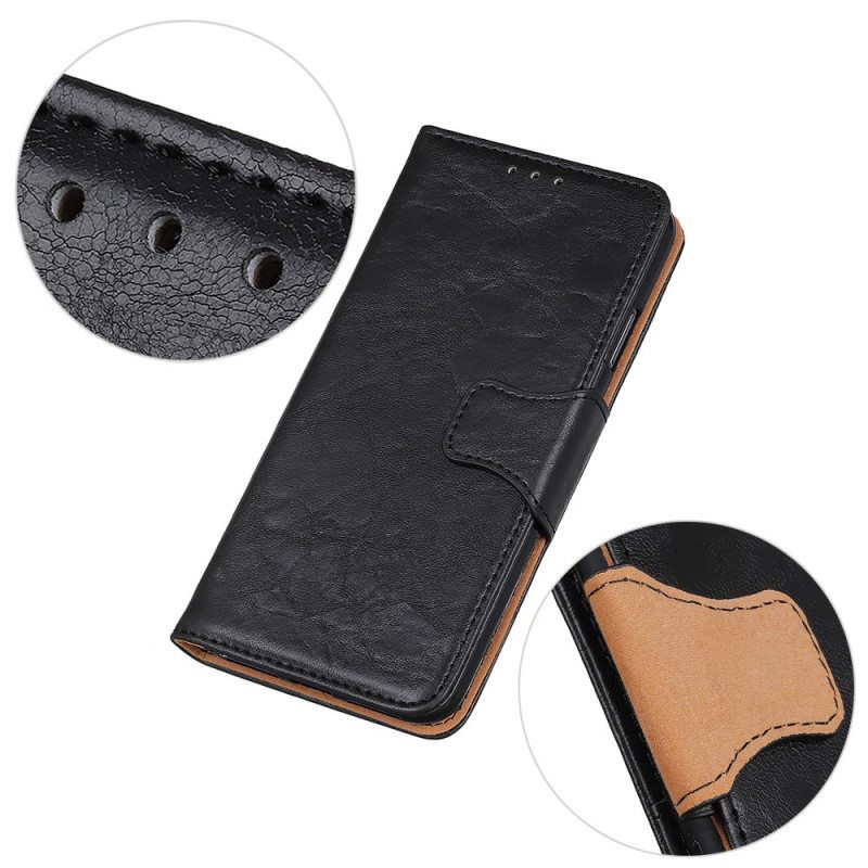 Flip Case Huawei Nova 9 Halkaistu Nahkainen Käännettävä Lukko