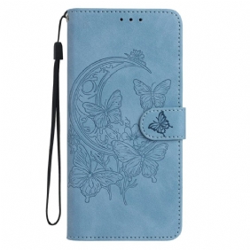 Kotelot Xiaomi Redmi Note 15 5g Mokkanahkakuvioinen Perhonen Ja Kukat