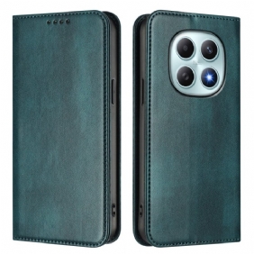 Nahkakotelo Xiaomi Redmi Note 15 5g Retro Rfid-suojauksella