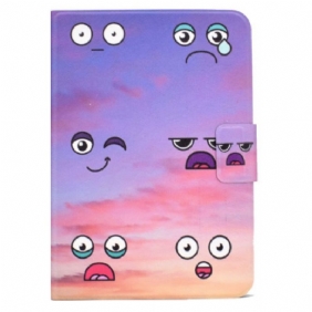 Kotelot iPad (2025) Hauskat Kasvot Suojakuori