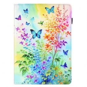 Kotelot iPad (2025) Kukkia Ja Perhosia