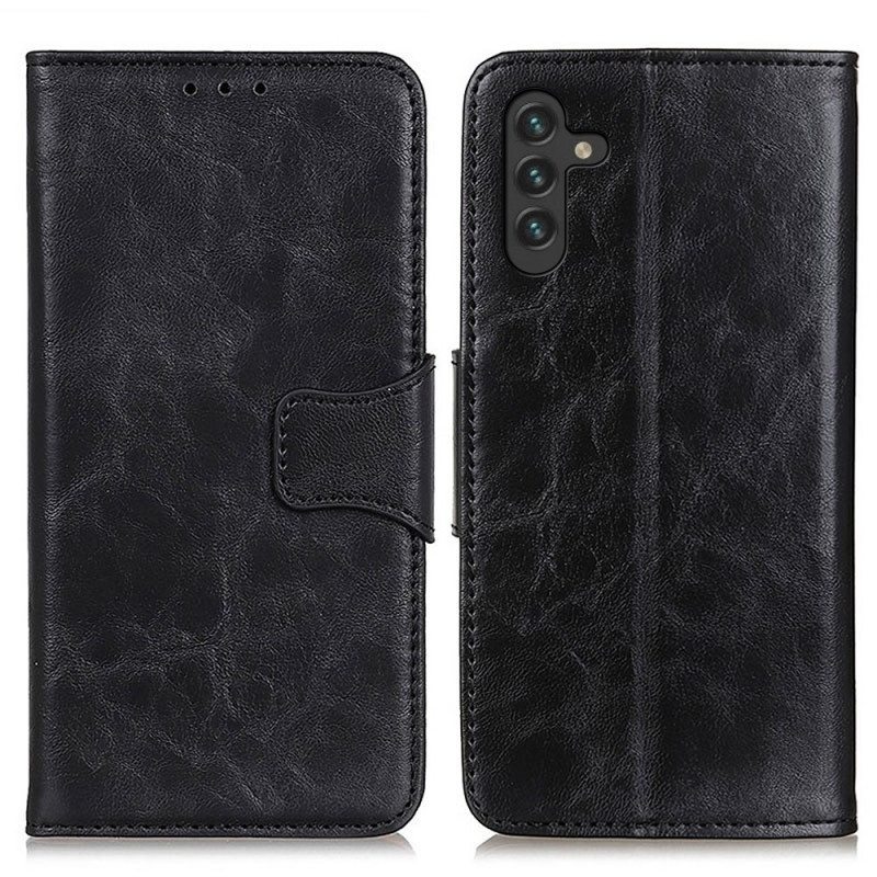 Kotelot Samsung Galaxy A13 5G / A04s Halkaistu Nahkainen Käännettävä Lukko
