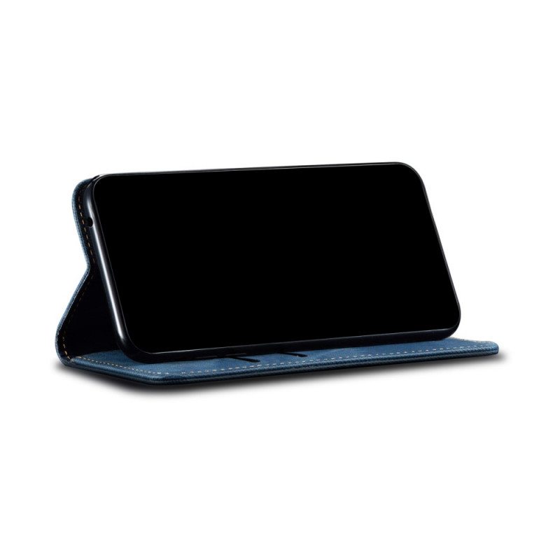 Puhelinkuoret Xiaomi 12 Pro Kotelot Flip Denim Kangas