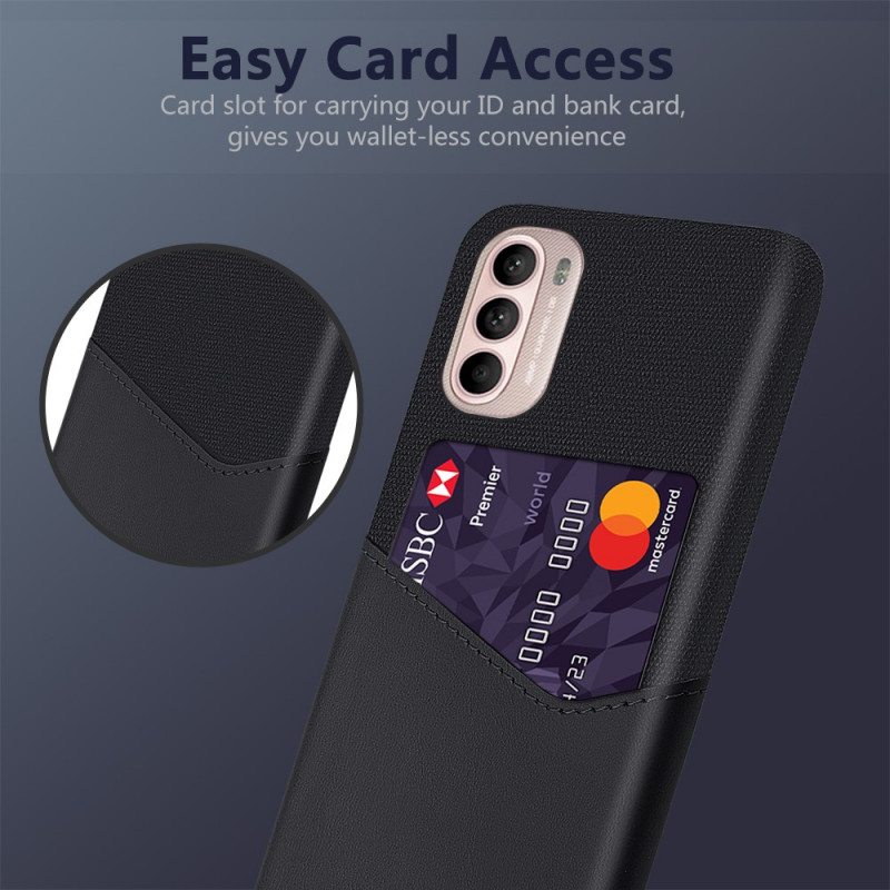 Case Moto G41 / G31 Ksq-korttikotelo