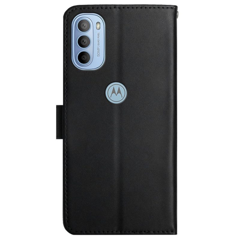 Kotelot Moto G41 / G31 Aitoa Nappan Nahkaa