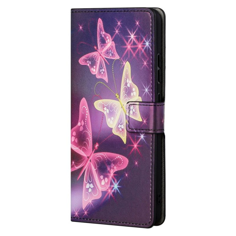 Kotelot Moto G41 / G31 Perhosia Ja Kukkia