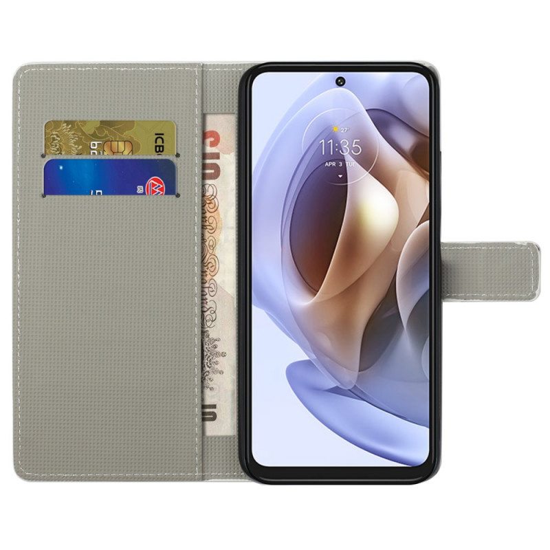 Kotelot Moto G41 / G31 Perhosia Ja Kukkia