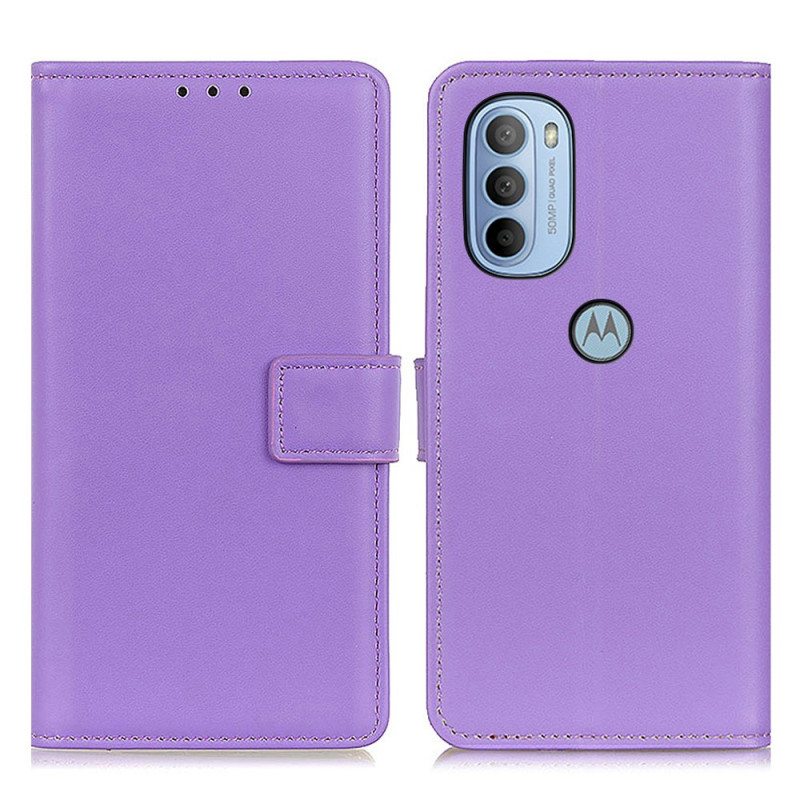 Kotelot Moto G41 / G31 Tavallista Keinonahkaa