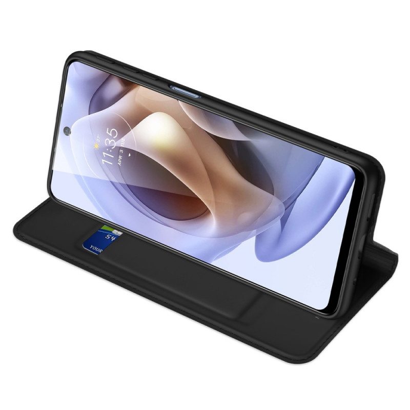 Puhelinkuoret Moto G41 / G31 Kotelot Flip Skin Pro Dux Ducis