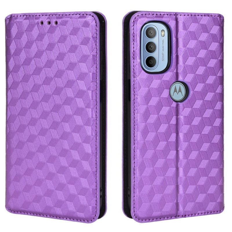 Puhelinkuoret Moto G41 / G31 Kotelot Flip Timanttinahkaefekti