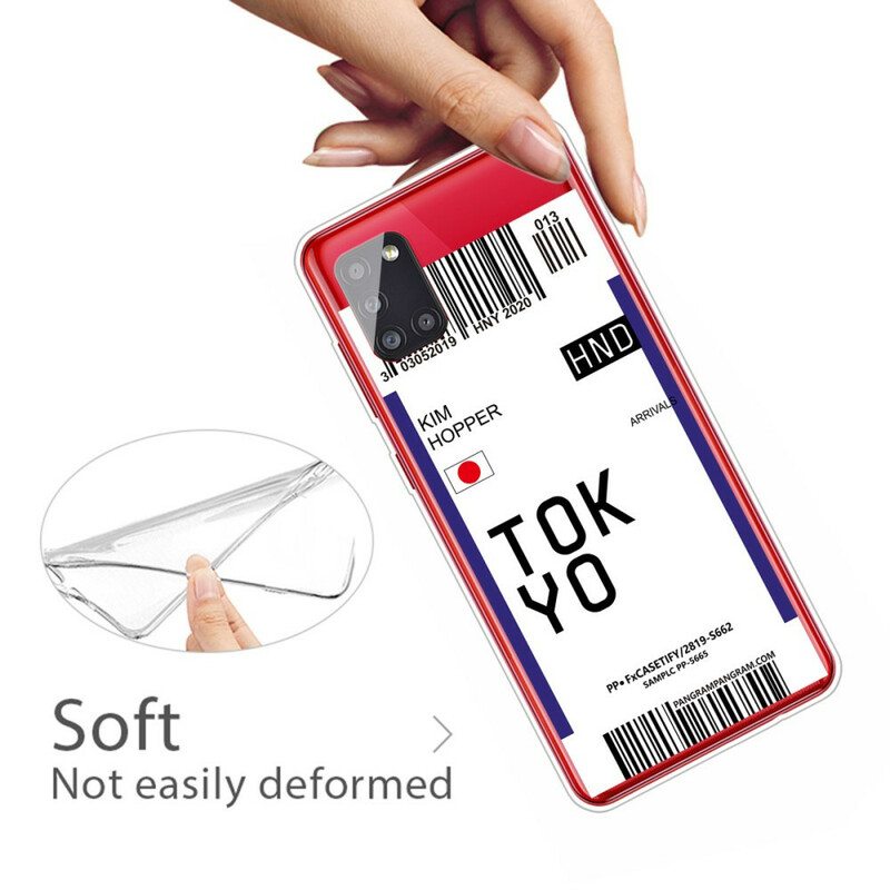 Case Samsung Galaxy A51 Boarding Pass Tokioon