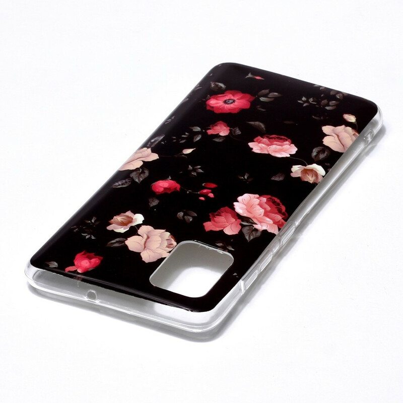 Case Samsung Galaxy A51 Fluoresoiva Kukkasarja