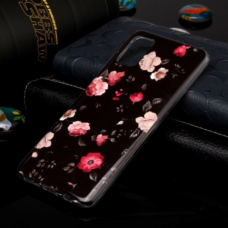 Case Samsung Galaxy A51 Fluoresoiva Kukkasarja
