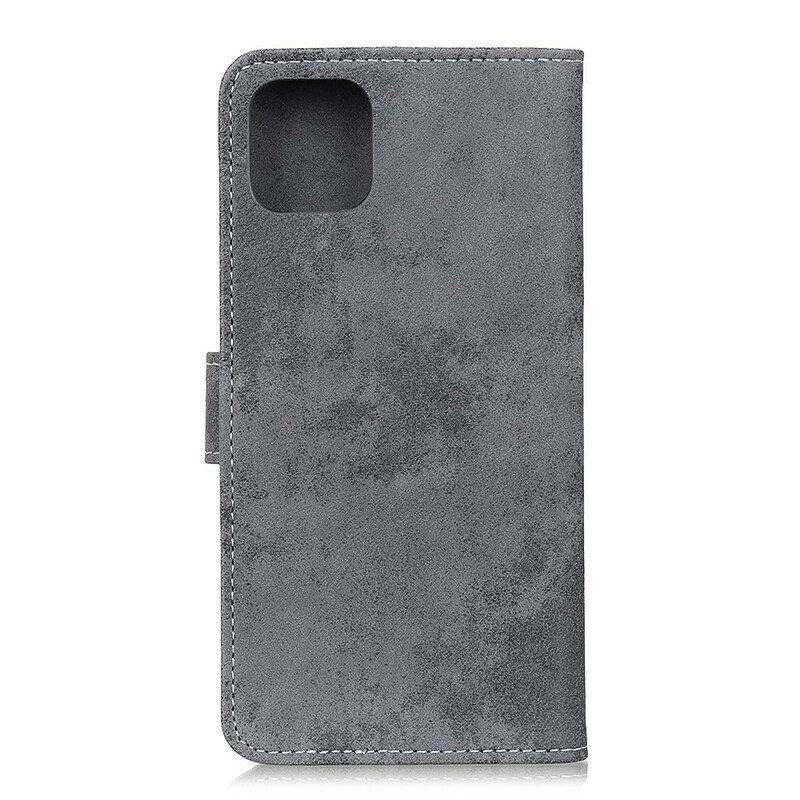Kotelot Samsung Galaxy A51 Vintage Nahkaefekti