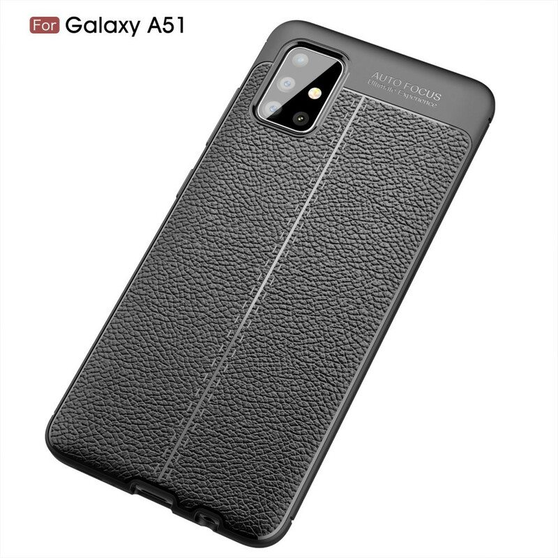 Kuori Samsung Galaxy A51 Kaksilinjainen Litsi-nahkaefekti