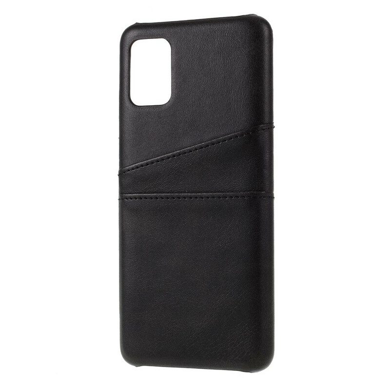Kuori Samsung Galaxy A51 Kaksinkertainen Korttikotelo