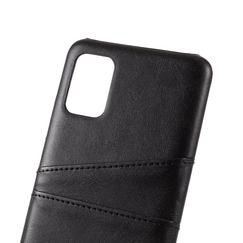 Kuori Samsung Galaxy A51 Kaksinkertainen Korttikotelo