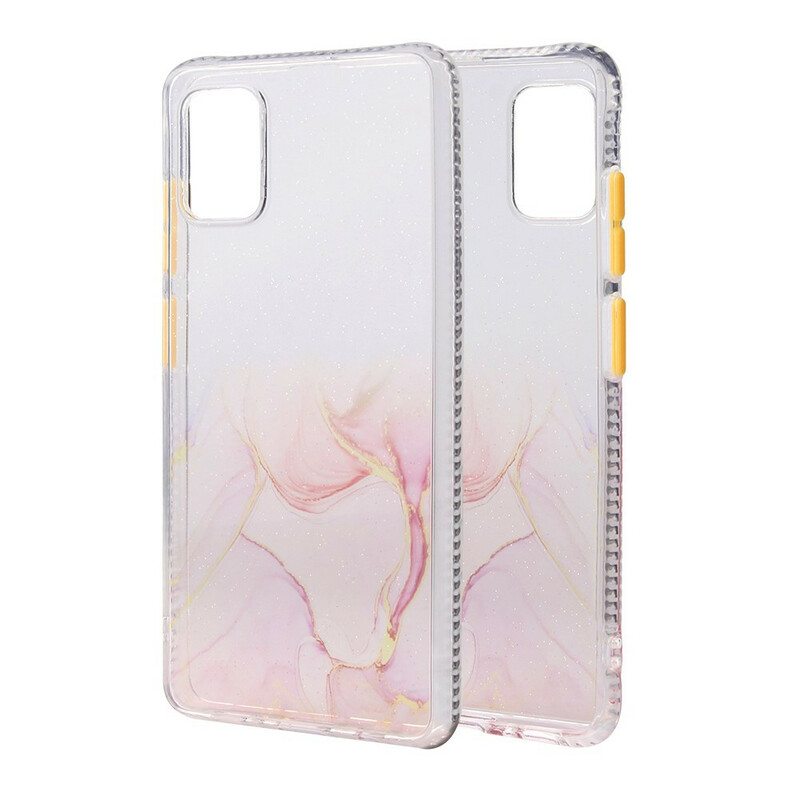 Kuori Samsung Galaxy A51 Marble Effect -hybridi