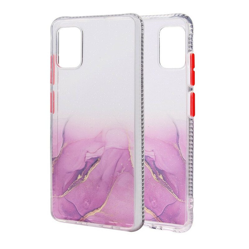 Kuori Samsung Galaxy A51 Marble Effect -hybridi