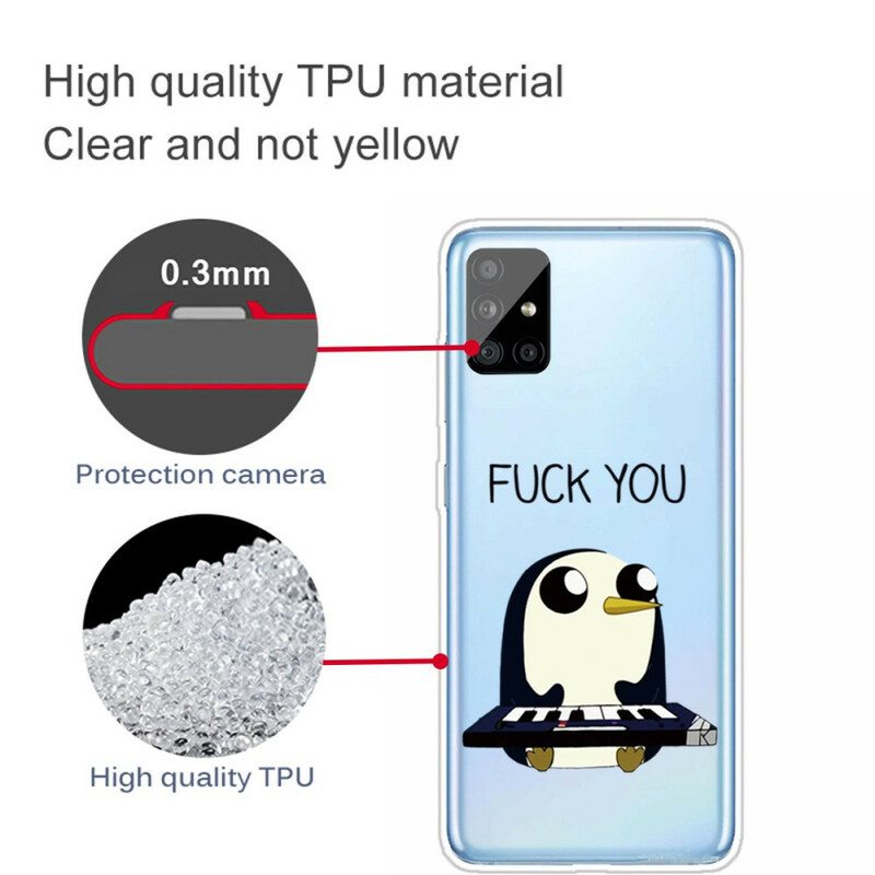 Kuori Samsung Galaxy A51 Pingviini Vittu Sinua